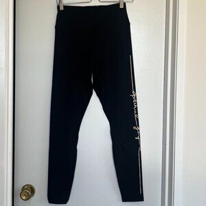 Spiritual Gangster Black/Gold Leggings